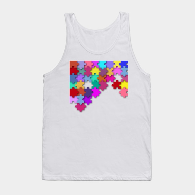 Puzzle play Tank Top by Grazia